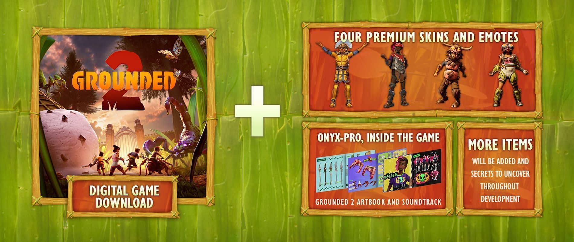 Grounded 2 Founders' pack content (Image via Microsoft)